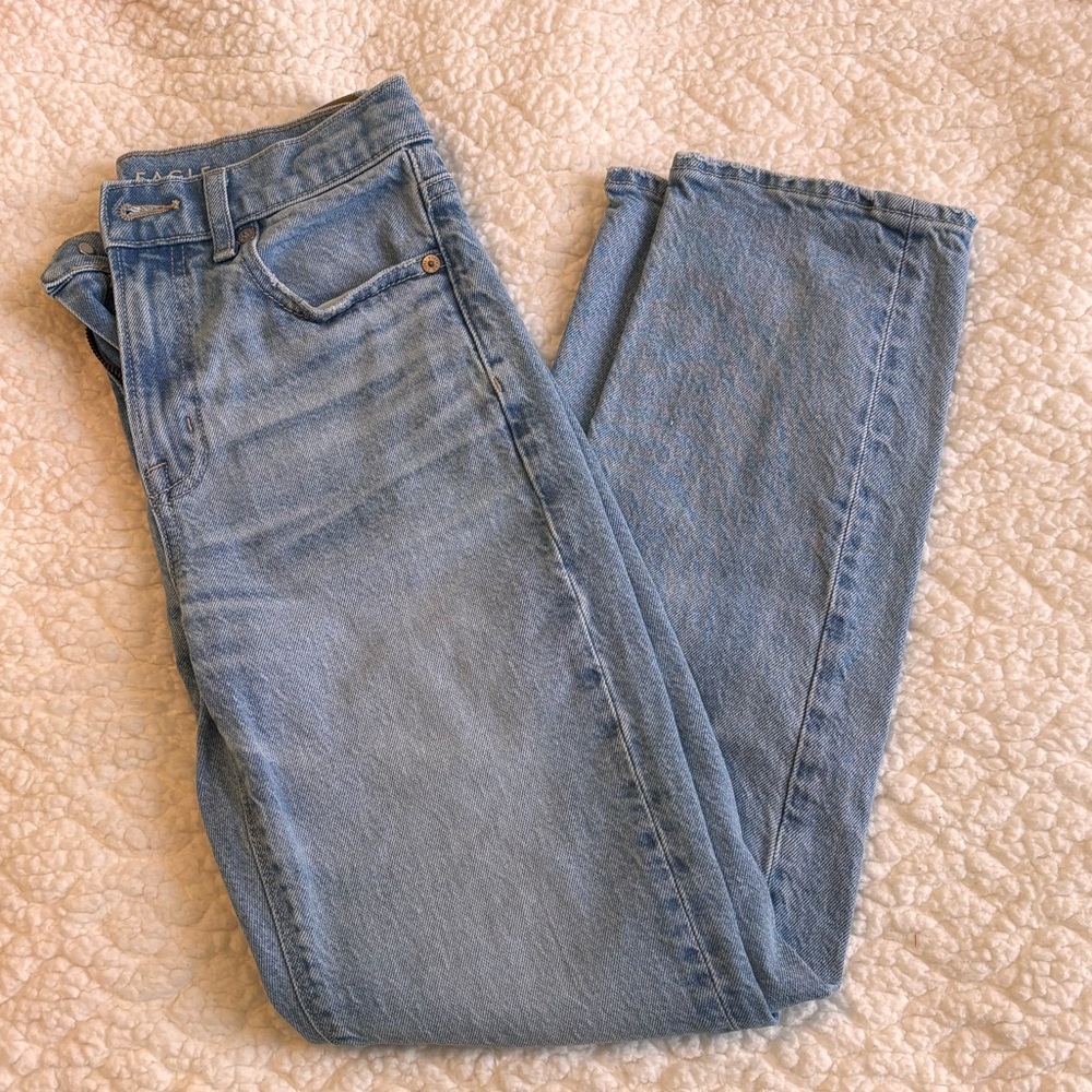 American Eagle Super High-Rise Ankle Straight Jeans